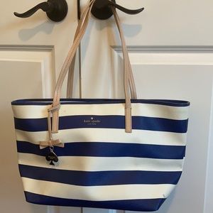 kate spade Hawthorne lane navy tote bag